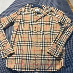 Burberry Beige Checkered Shirt